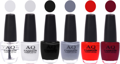 

AQ Fashion Gel Nail Polish Combo 2385 Multicolor(Pack of 6)