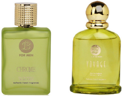 

Lyla Blanc Mens CHROME & Womens VOYAGE - (Set of 2 Perfume for Couple) (100ml each) Eau de Parfum - 100 ml(For Men & Women)