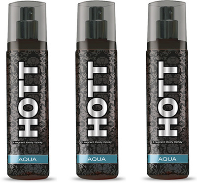 

HOTT AQUA Perfume Spray for Men Pack of 3 (135ml each) Perfume - 135 ml(For Men)
