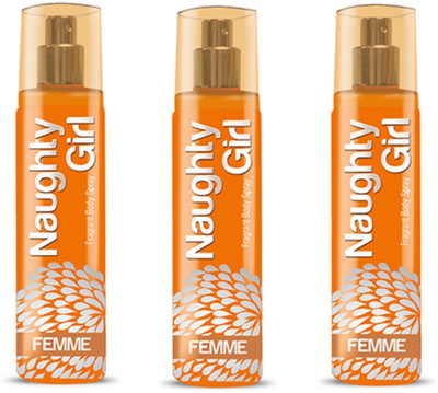 

Naughty Girl FEMME Perfume Spray for Women- Pack of 3 (135ml each) Perfume - 135 ml(For Women)