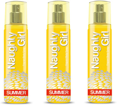 Naughty Girl SUMMER Perfume Spray for Women- Pack of 3 (135ml each) Perfume - 135 ml(For Women)