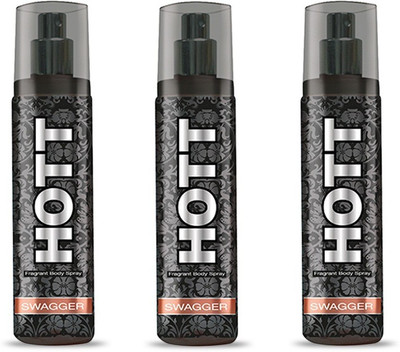 

HOTT SWAGGER Perfume Spray for Men Pack of 3 (135ml each) Perfume - 135 ml(For Men)
