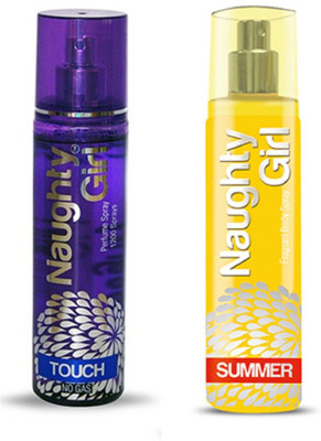 

Naughty Girl TOUCH & SUMMER Perfume Spray for Women- (Set of 2) (135ml each) Perfume - 135 ml(For Women)