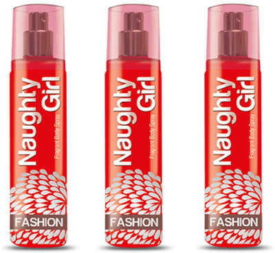 

Naughty Girl FASHION Perfume Spray for Women- Pack of 3 (135ml each) Perfume - 135 ml(For Women)
