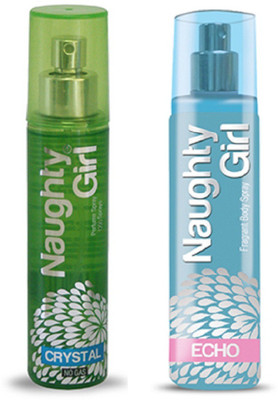 

Naughty Girl CRYSTAL & ECHO Perfume Spray for Women- (Set of 2) (135ml each) Perfume - 135 ml(For Women)