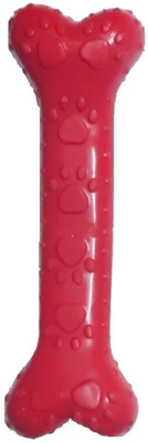 Goofy Tails Paw Print Rubber Bone Dog Toy (Large) Rubber Bone For Dog