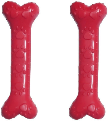 

Goofy Tails Rubber Bone Paw Print Large Rubber Bone, Chew Toy For Dog