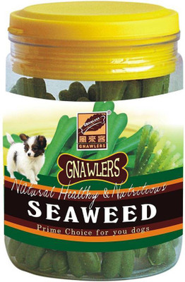 

Gnawlers Seaweed Natural Healthy & Nutritious Bones Vegetable Dog Treat(180 g)