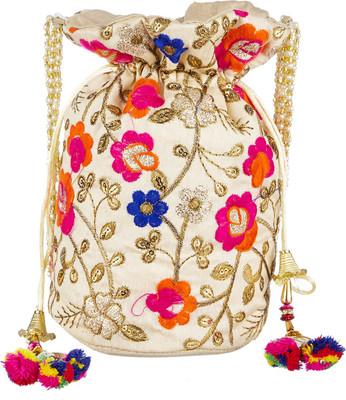 

GiftingTree Rajasthani Fancy Handmade Potli Bag K1 Potli(Khaki)
