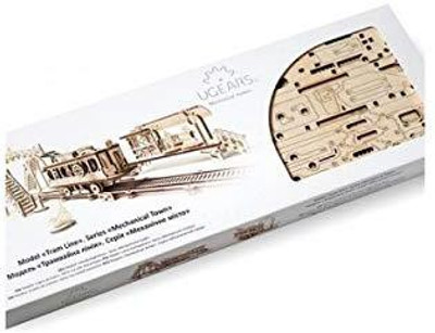 

Ugears Plywood Tram Line- Mechanical Town Series Collectible Mechanical Model(1 Pieces)