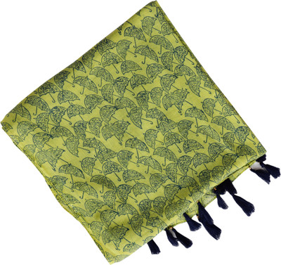 Indha Craft Self Design Yellow Colour Hand Block Printed Voile ( Cotton) Women Stole Flipkart