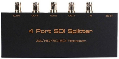 

aplink Splitter 1 Input 4 Output Audio Video Splitter 4 Way Sdi Splitter Support 1080 Media Streaming Device(Black)