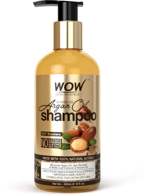 

WOW Skin Science Moroccan Argan Oil Shampoo (with DHT Blocker) - 300 mL(300 ml)