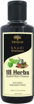 

Satvayush Herbal Ayurvedic 18 Herbs Khadi Hair Cleanser / Shampoo(210 ml)
