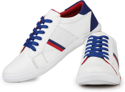 

D-SNEAKERZ Synthetic Leather Casual Partywear PVC Sole Sneakers Shoes For Men's And Boys Sneakers For Men(White