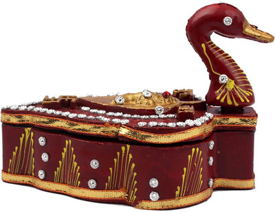 Homore Homore04 Decorative Showpiece  -  8 cm(Wood, Red, Yellow)