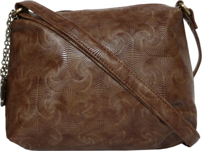 

Butterflies Women Casual Brown PU Sling Bag