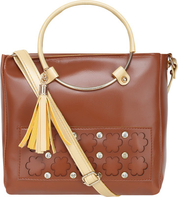 

Talat fashion Girls Casual Brown PU Sling Bag