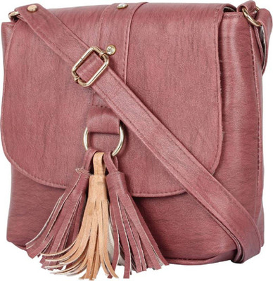 

SAHAL FASHION Girls Casual Maroon PU Sling Bag