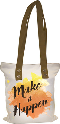 

Astara Women Evening/Party, Casual, Formal White Canvas Tote