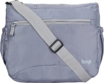 

BNP Men & Women Casual Grey Polyester Sling Bag