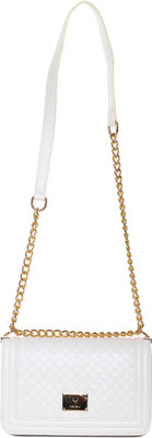 

Allen Solly Women Casual White Genuine Leather Sling Bag
