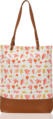 

Kleio Women Casual White Canvas Tote