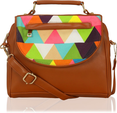 

Kleio Women Casual Tan Canvas Sling Bag