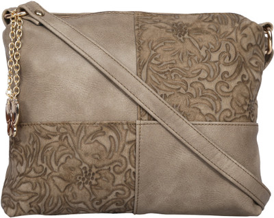 

Butterflies Women Casual Grey PU Sling Bag