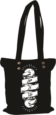 

Astara Women Evening/Party, Casual, Formal Black Canvas Tote