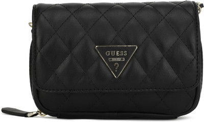 

Guess Women Casual Black PU Sling Bag