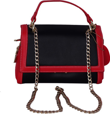 

Your Pretty Closet Women Evening/Party Black Synthetic Fabric Sling Bag