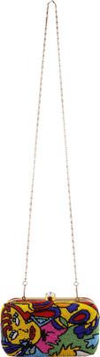 

Quirky Miss Women Evening/Party Multicolor Metal Sling Bag