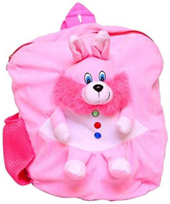 ToyKing Rabbit Character Pink School Bag For Baby - 30.6 cm(Pink, White)