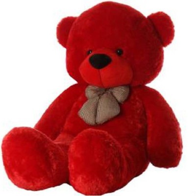 

Growth Creation Soft Teddy Bear Lovely Red Color 5 Feet ( 152 CM ) - 152 cm(Red)