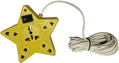 

Daiwik Extensionbox_5 Socket 1 Switch 5 Socket Surge Protector(Green)
