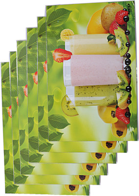 KUBER INDUSTRIES Rectangular Pack of 6 Table Placemat(Multicolor, PVC (Polyvinyl Chloride))