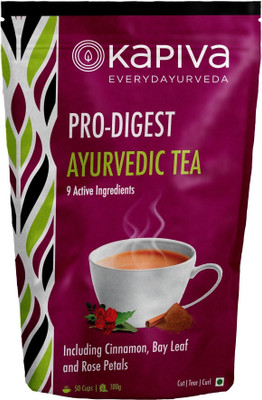 

Kapiva Pro Digest Tea Cardamom, Rose Herbal Tea(100 g, Pouch)