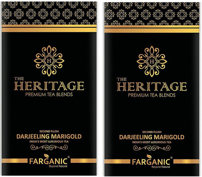 

FARGANIC The Heritage Pack of 2 DARJEELING Marigold (Green Tea) - India's Most Premium and Luxurious Tea Series - 30 Tea Bags Marigold Green Tea Bags(30 Bags, Box)