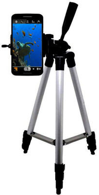 

BUY GENUINE best Quality Long Shaped Tripod-3110 Portable Adjustable, storng body Aluminum Lightweight Camera Stand With Three-Dimensional Head & Quick Release Plate For Canon Nikon Sony Cameras Camcorders and mobile holder Tripod(Silver & Black, Supports