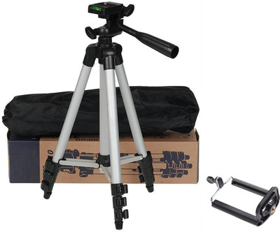 

BAGATELLE Tripod 3110 Portable Adjustable Lightweight Camera Stand about 41.3inch With Three-Dimensional Head & Quick Release Plate For Canon Nikon Canon Sony Cameras Camcorders DSLR/ video Camera with Mobile Holder Mount For Android Mobile Smartphone Tri