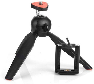 

Piqancy Mini TriPod Universal Camera & All Mobile Phones- Black Tripod(Black, Supports Up to 1000 g)