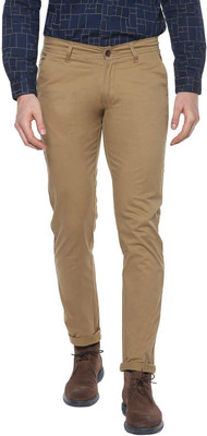 DIAMO Regular Fit Men Beige Trousers