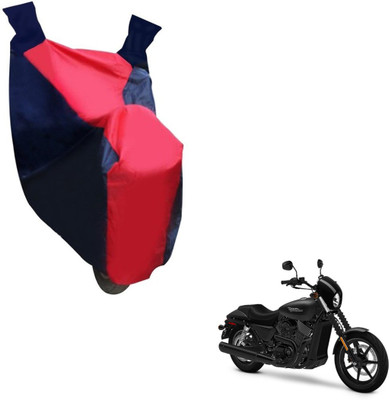 NIKS Two Wheeler Cover for Harley Davidson(Black, Red)