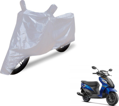 NIKS Two Wheeler Cover for Suzuki(Let's, Silver)