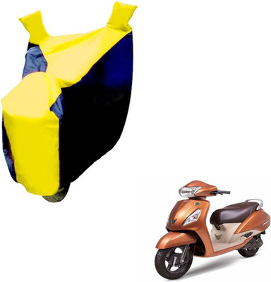 NIKS Two Wheeler Cover for TVS(Jupiter, Black, Yellow)