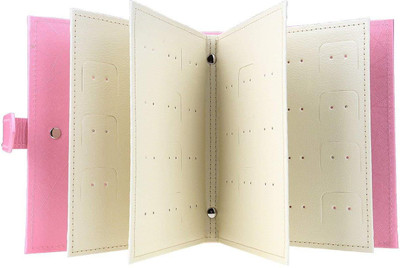 

DALUCI PU Leather Earrings Organizer Book, Small Portable Travel Jewelry Earrings Ear Studs Organizer Holder Jewelry, Earrings Vanity Box(Multicolor)