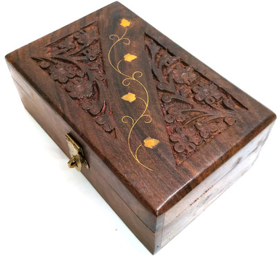 

KAVYA ARTICLES Jewelry Box Jewelry Box Vanity Box(Brown)