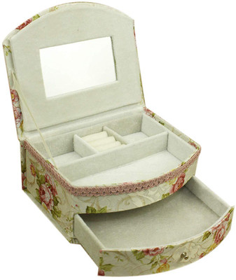

AVMART Pastel Green Floral Fabric Wood Cosmetic, Makeup, Jewellery, Storage Travel Organizer Vanity Box, Gift, Home Decor, Utility Box MAKEUP Vanity Box(Green)