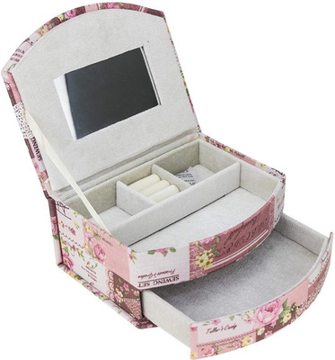 

AVMART Floral Pink Flower Cosmetic Organizer Makeup, Multi Purpose Vanity Box (Pink) MAKEUP Vanity Box(Pinks)